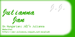 julianna jan business card